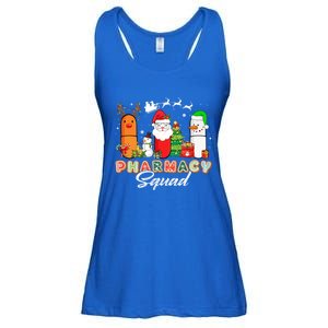 Funny Pills Christmas Lights Pharmacy Crew Reindeer Santa Cute Gift Ladies Essential Flowy Tank