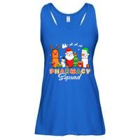 Funny Pills Christmas Lights Pharmacy Crew Reindeer Santa Cute Gift Ladies Essential Flowy Tank