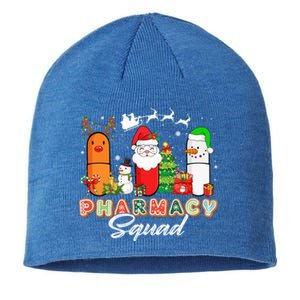 Funny Pills Christmas Lights Pharmacy Crew Reindeer Santa Cute Gift Sustainable Beanie