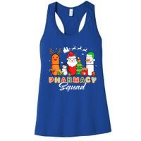 Funny Pills Christmas Lights Pharmacy Crew Reindeer Santa Cute Gift Women's Racerback Tank