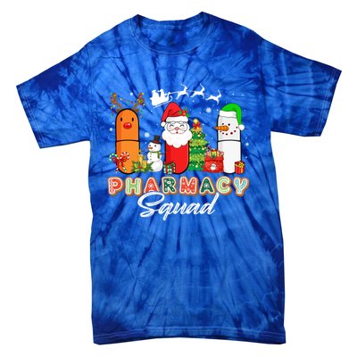 Funny Pills Christmas Lights Pharmacy Crew Reindeer Santa Cute Gift Tie-Dye T-Shirt