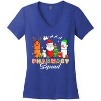 Funny Pills Christmas Lights Pharmacy Crew Reindeer Santa Cute Gift Women's V-Neck T-Shirt