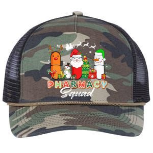 Funny Pills Christmas Lights Pharmacy Crew Reindeer Santa Cute Gift Retro Rope Trucker Hat Cap