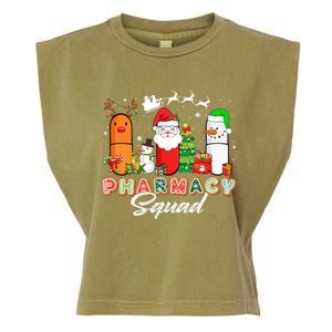 Funny Pills Christmas Lights Pharmacy Crew Reindeer Santa Cute Gift Garment-Dyed Women's Muscle Tee