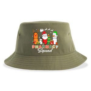 Funny Pills Christmas Lights Pharmacy Crew Reindeer Santa Cute Gift Sustainable Bucket Hat