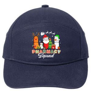 Funny Pills Christmas Lights Pharmacy Crew Reindeer Santa Cute Gift 7-Panel Snapback Hat