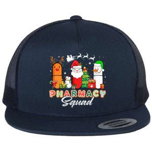 Funny Pills Christmas Lights Pharmacy Crew Reindeer Santa Cute Gift Flat Bill Trucker Hat