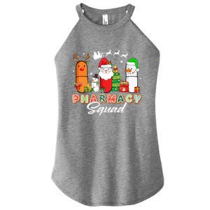 Funny Pills Christmas Lights Pharmacy Crew Reindeer Santa Cute Gift Women's Perfect Tri Rocker Tank