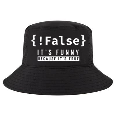 False Programmer Coding Code Coder Software Cool Comfort Performance Bucket Hat