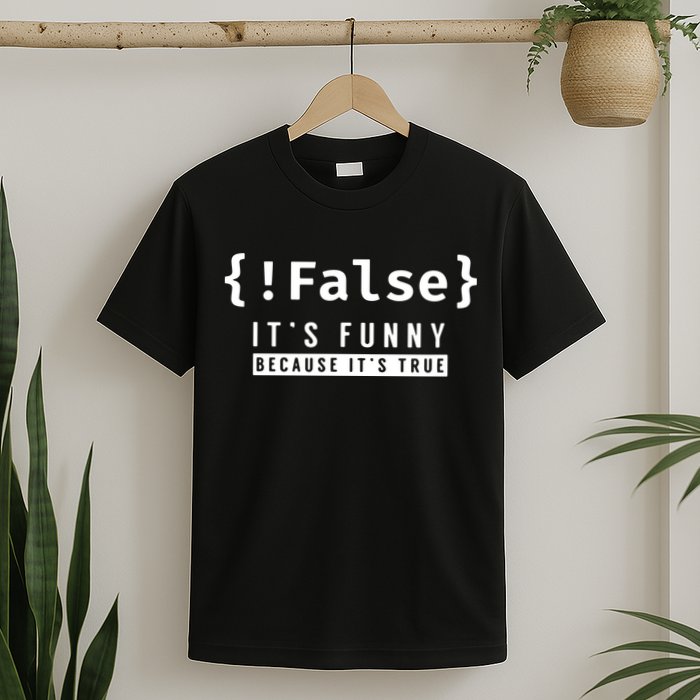 False Programmer Coding Code Coder Software T-Shirt
