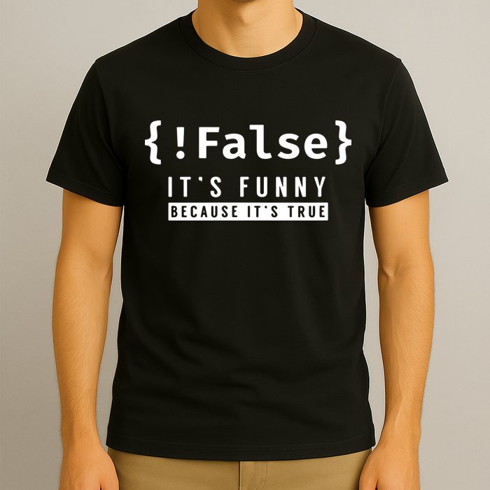 False Programmer Coding Code Coder Software T-Shirt