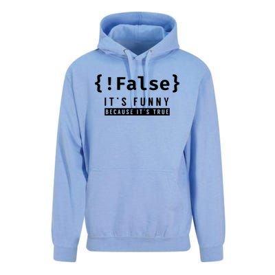 False Programmer Coding Code Coder Software Unisex Surf Hoodie