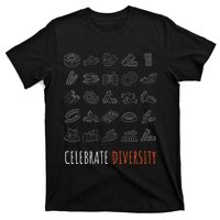 Funny Pasta Celebrate Diversity For Pasta Lovers T-Shirt