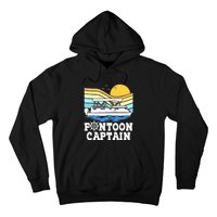 Funny Pontoon Captain Vintage Pontoon Boat Hoodie