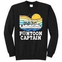 Funny Pontoon Captain Vintage Pontoon Boat Sweatshirt