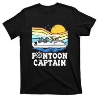 Funny Pontoon Captain Vintage Pontoon Boat T-Shirt