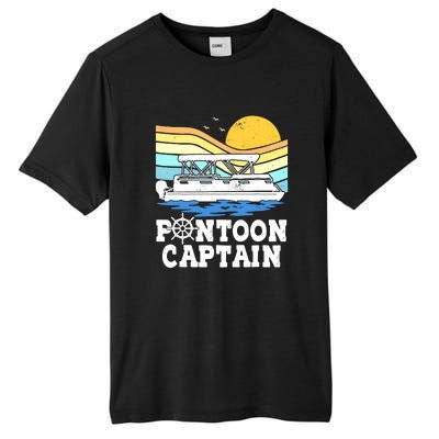 Funny Pontoon Captain Vintage Pontoon Boat Tall Fusion ChromaSoft Performance T-Shirt