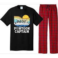 Funny Pontoon Captain Vintage Pontoon Boat Pajama Set