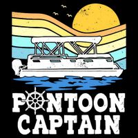 Funny Pontoon Captain Vintage Pontoon Boat Baby Bodysuit