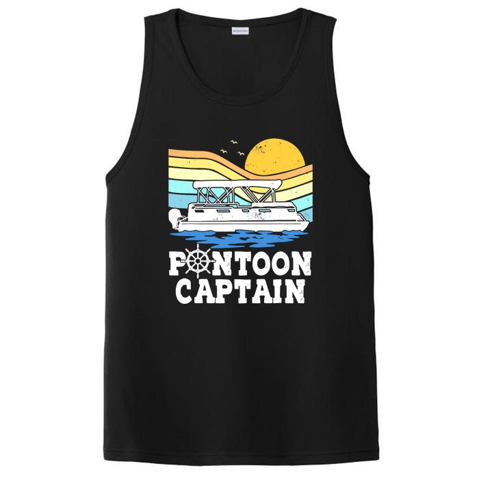 Funny Pontoon Captain Vintage Pontoon Boat PosiCharge Competitor Tank