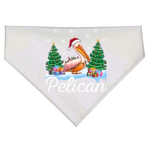 Funny Pelican Christmas Tree Snowflakes Santa Hat Lights Gift USA-Made Doggie Bandana