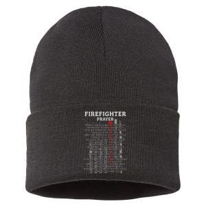 FireFighters Prayer Clothes Gift Sustainable Knit Beanie