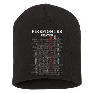 FireFighters Prayer Clothes Gift Short Acrylic Beanie