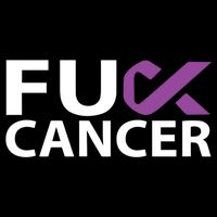 Fuck Pancreatic Cancer F U Fu Purple Ribbon Cancer Awareness Cute Gift Flat Bill Trucker Hat