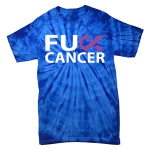 Fuck Pancreatic Cancer F U Fu Purple Ribbon Cancer Awareness Cute Gift Tie-Dye T-Shirt