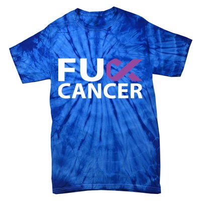 Fuck Pancreatic Cancer F U Fu Purple Ribbon Cancer Awareness Cute Gift Tie-Dye T-Shirt