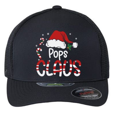 Funny Pops Claus Christmas Pajamas Santa Hat Costume Flexfit Unipanel Trucker Cap