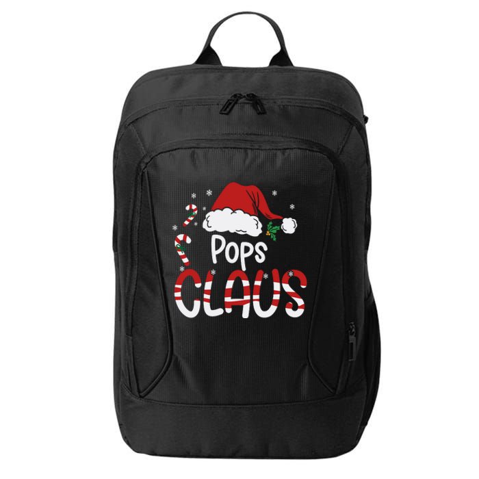 Funny Pops Claus Christmas Pajamas Santa Hat Costume City Backpack