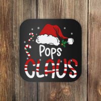 Funny Pops Claus Christmas Pajamas Santa Hat Costume Coaster