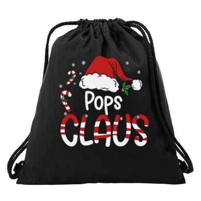 Funny Pops Claus Christmas Pajamas Santa Hat Costume Drawstring Bag