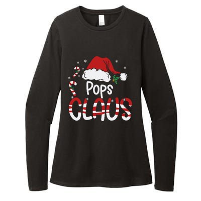 Funny Pops Claus Christmas Pajamas Santa Hat Costume Womens CVC Long Sleeve Shirt