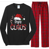 Funny Pops Claus Christmas Pajamas Santa Hat Costume Long Sleeve Pajama Set