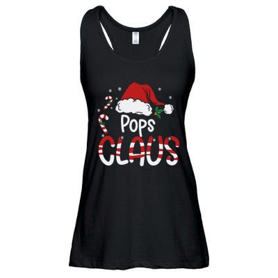 Funny Pops Claus Christmas Pajamas Santa Hat Costume Ladies Essential Flowy Tank