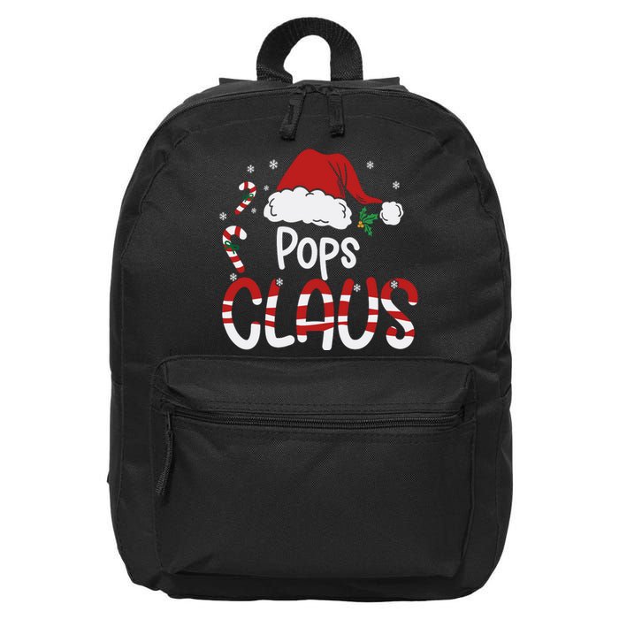 Funny Pops Claus Christmas Pajamas Santa Hat Costume 16 in Basic Backpack