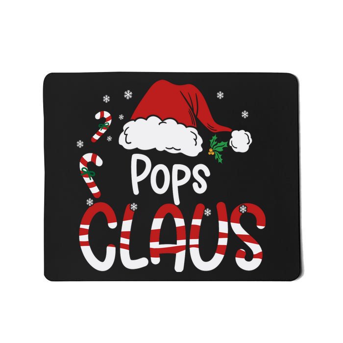 Funny Pops Claus Christmas Pajamas Santa Hat Costume Mousepad