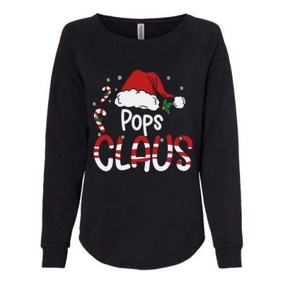 Funny Pops Claus Christmas Pajamas Santa Hat Costume Womens California Wash Sweatshirt