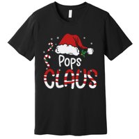 Funny Pops Claus Christmas Pajamas Santa Hat Costume Premium T-Shirt