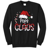 Funny Pops Claus Christmas Pajamas Santa Hat Costume Tall Sweatshirt