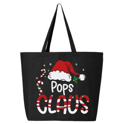 Funny Pops Claus Christmas Pajamas Santa Hat Costume 25L Jumbo Tote