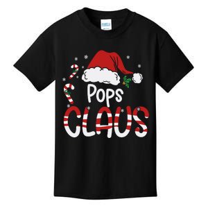 Funny Pops Claus Christmas Pajamas Santa Hat Costume Kids T-Shirt