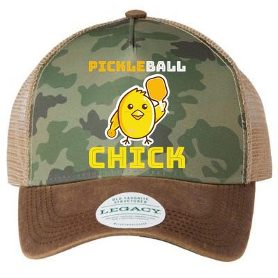 Funny Pickleball Chick Legacy Tie Dye Trucker Hat