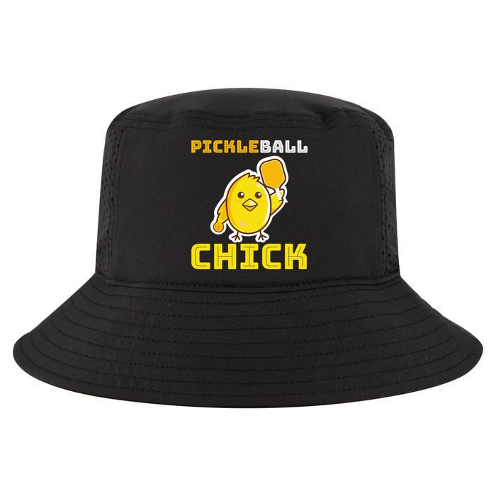 Funny Pickleball Chick Cool Comfort Performance Bucket Hat