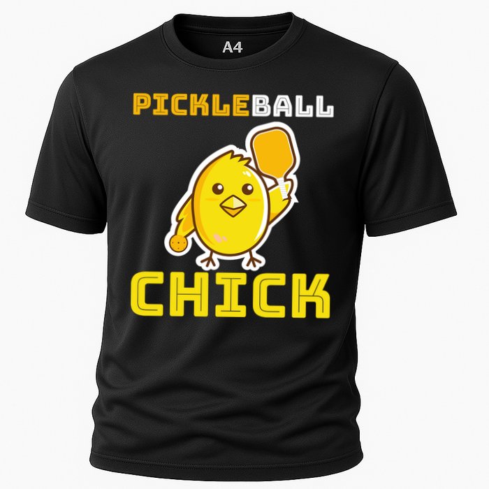 Funny Pickleball Chick Cooling Performance Crew T-Shirt
