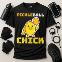 Funny Pickleball Chick Cooling Performance Crew T-Shirt