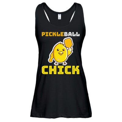 Funny Pickleball Chick Ladies Essential Flowy Tank