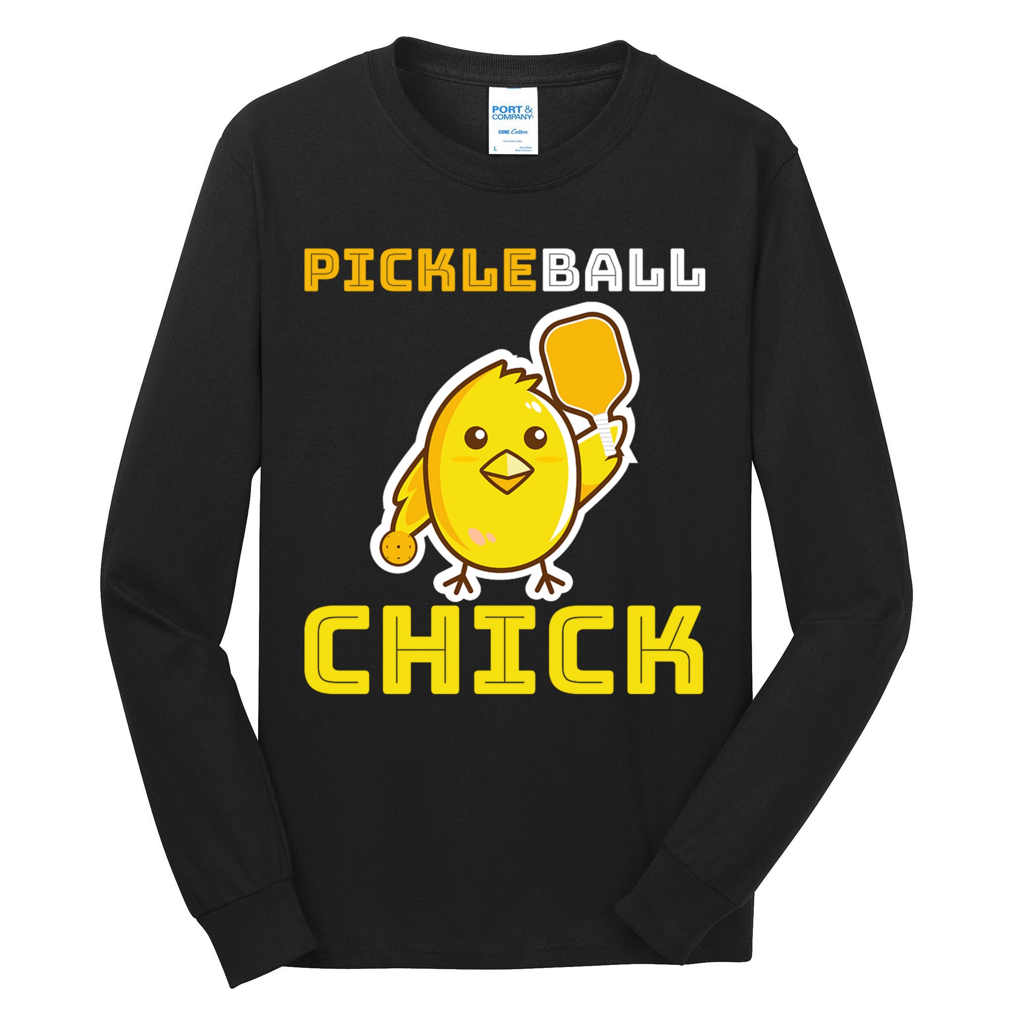 Funny Pickleball Chick Tall Long Sleeve T-Shirt